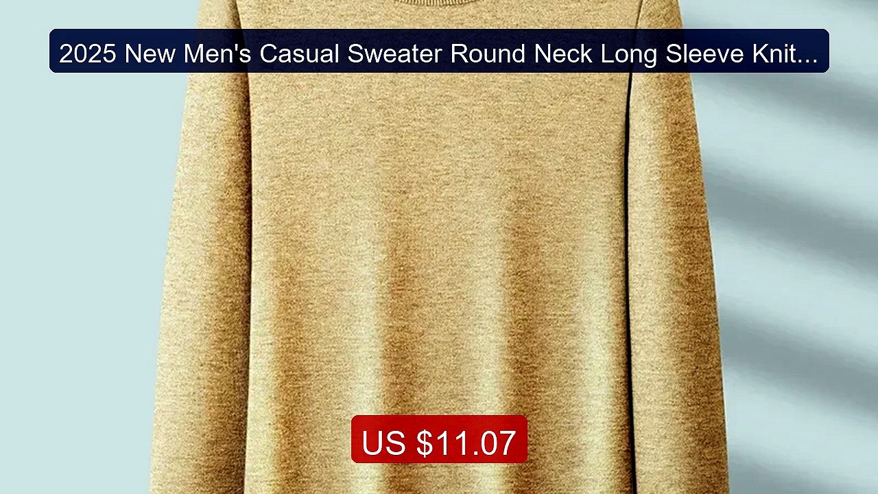 2025 New Men's Casual Sweater Round Neck Long Sleeve Knitted Sweate... -- Top Rated 2026 | Buy Now!
