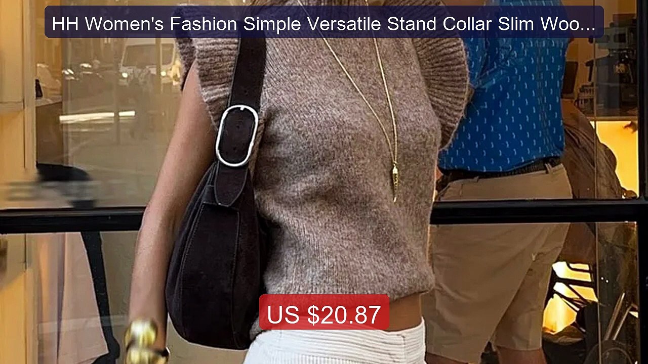 HH Women's Fashion Simple Versatile Stand Collar Slim Wool Layered ... -- Top Rated 2026 | Buy Now!
