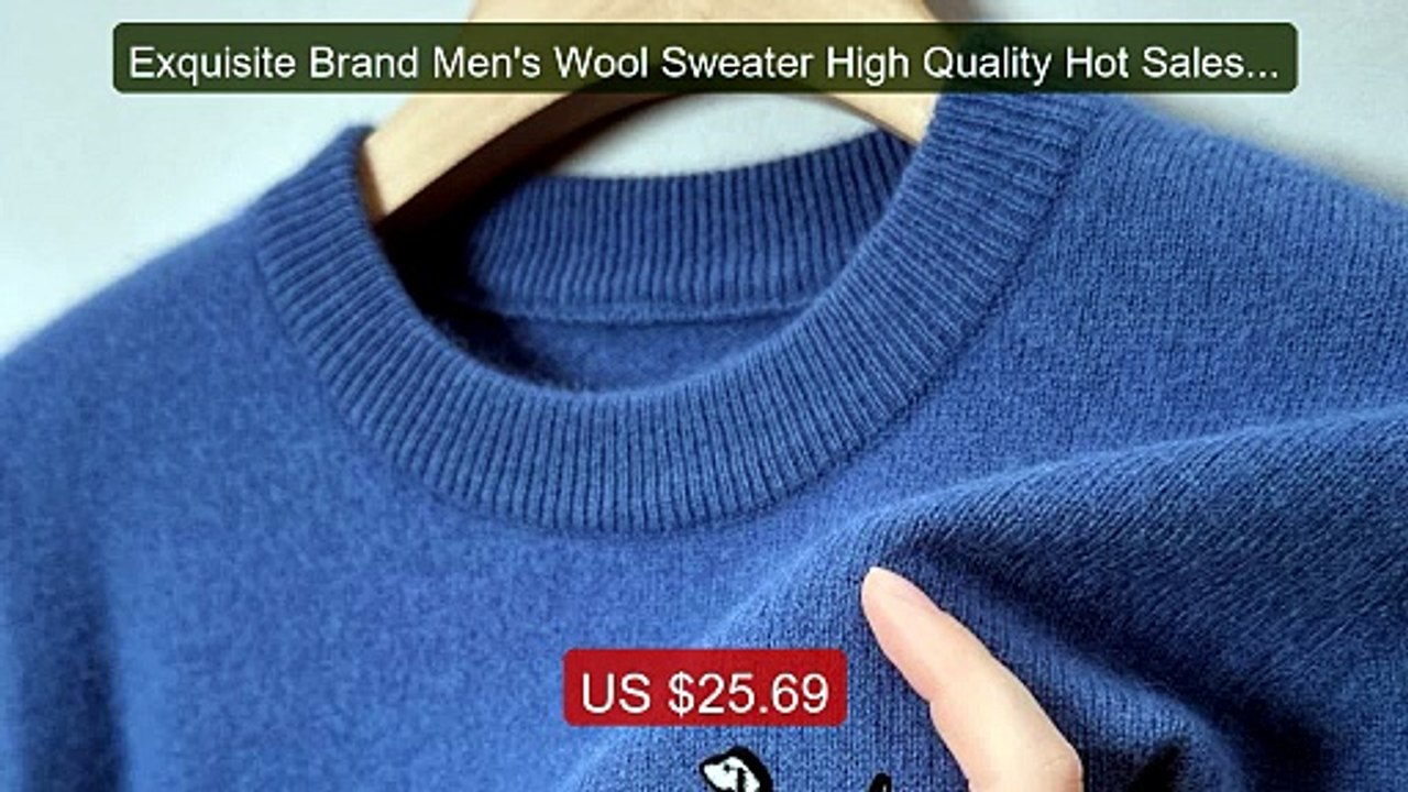 Exquisite Brand Men's Wool Sweater High Quality Hot Sales Dog... -- Amazing Value 2026 | Must Have!