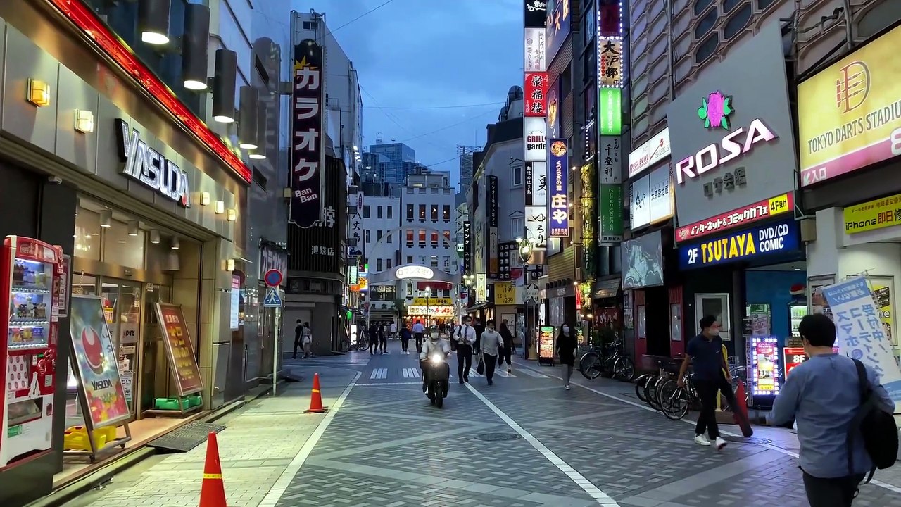 Night POV Walk in Ikebukuro, Tokyo | Neon City Streets & Local Alley Night Vibe