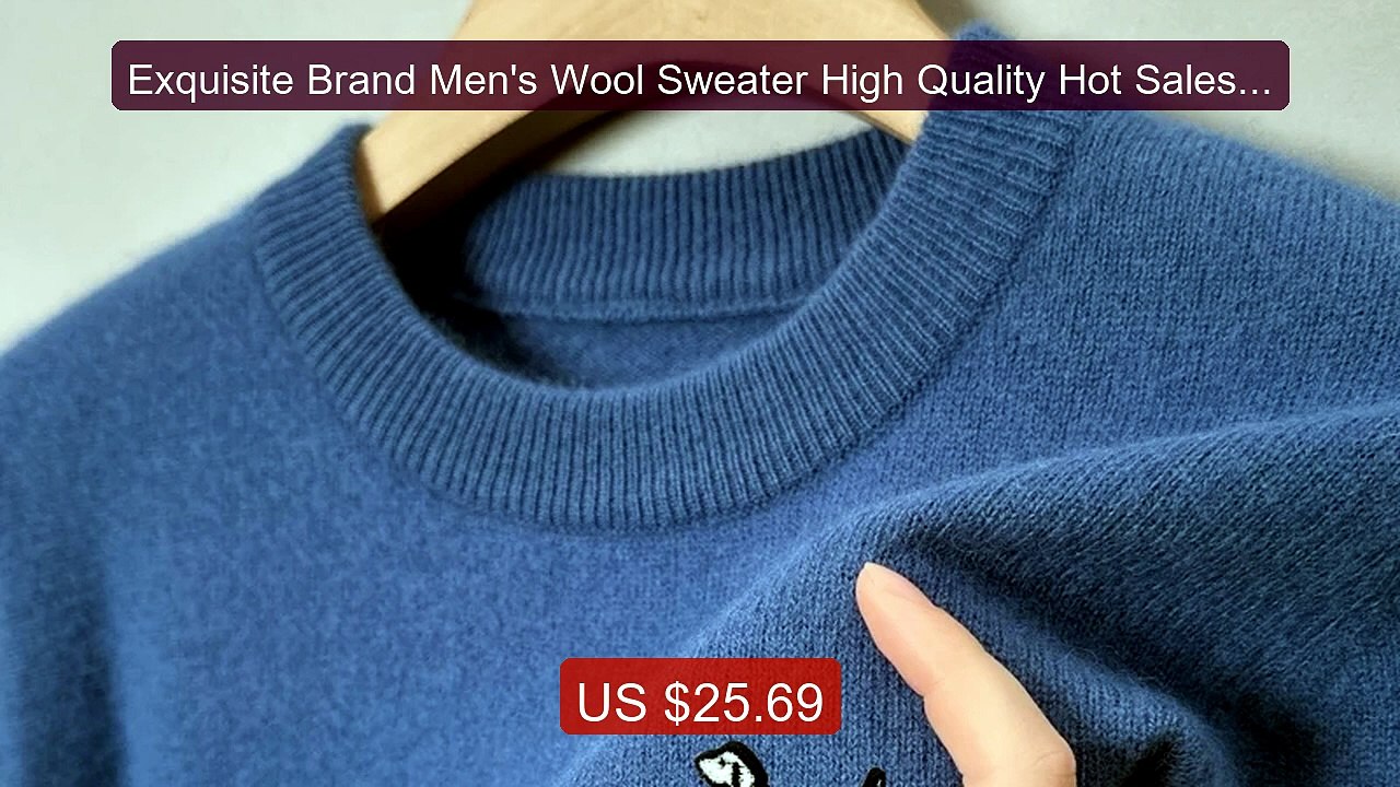 Exquisite Brand Men's Wool Sweater High Quality Hot Sales Dog... -- Amazing Value 2026 | Must Have!