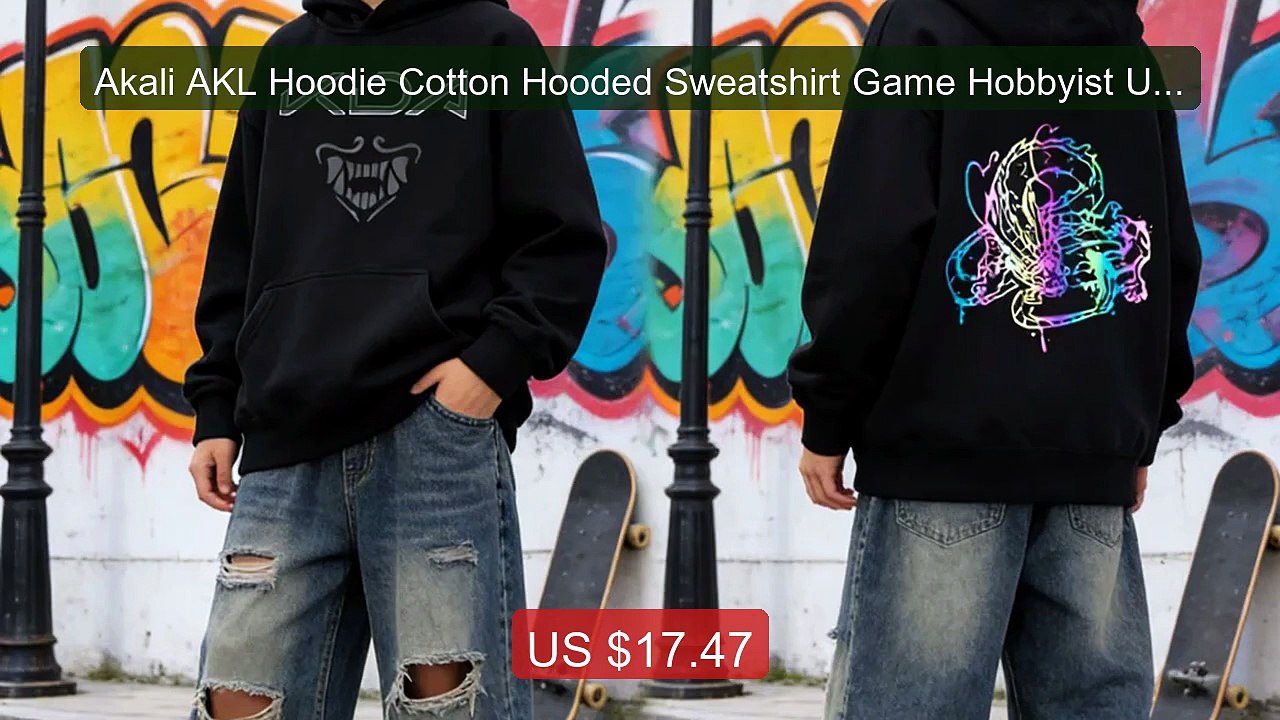 Akali AKL Hoodie Cotton Hooded Sweatshirt Game Hobbyist Uni... -- Top Pick 2026 | Unbeatable Price!