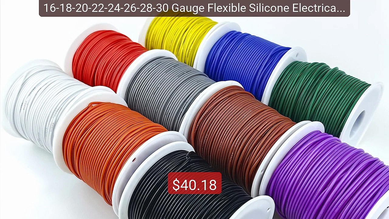 16-18-20-22-24-26-28-30 Gauge Flexible Silicone Electrical ... -- Top Pick 2026 | Unbeatable Price!