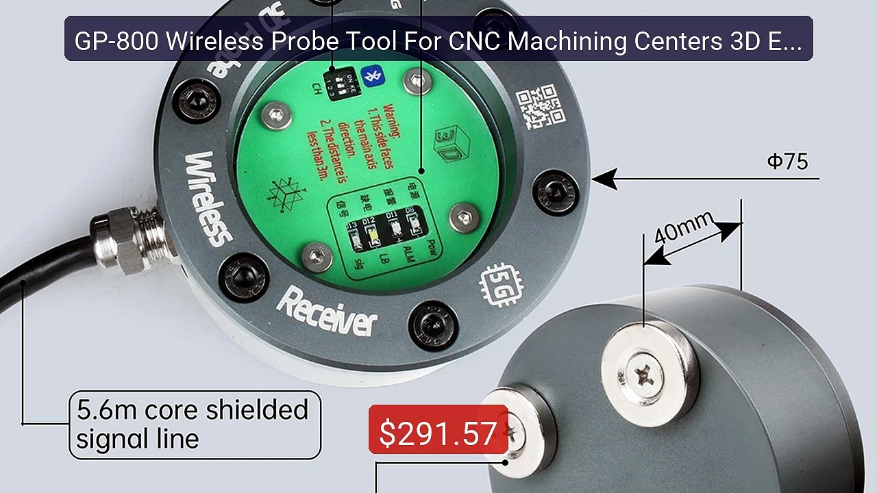 GP-800 Wireless Probe Tool For CNC Machining Centers 3D Edg... -- Top Pick 2026 | Unbeatable Price!