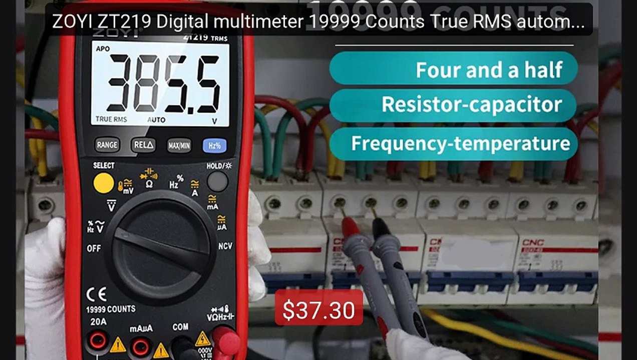 ZOYI ZT219 Digital multimeter 19999 Counts True RMS automotiv... -- Amazing Value 2026 | Must Have!