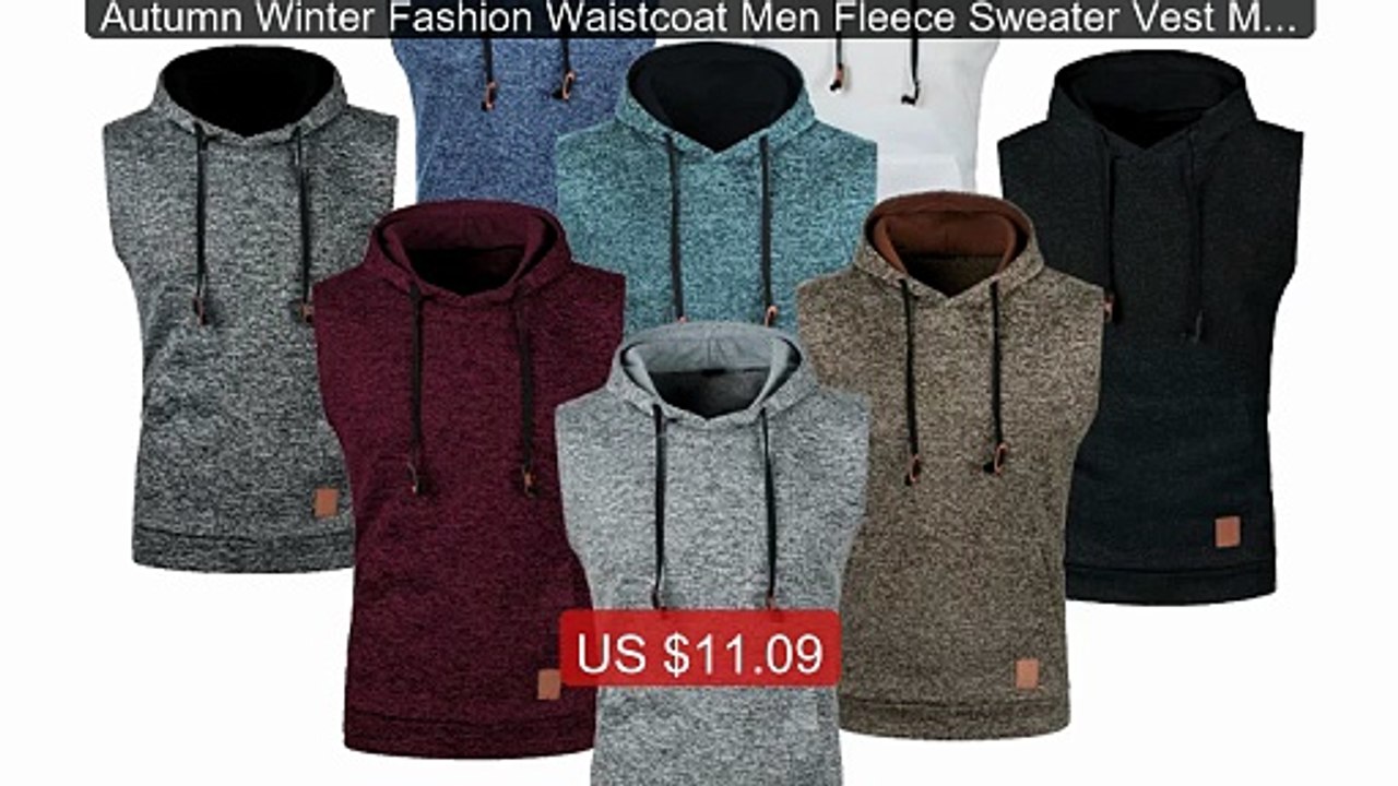 Autumn Winter Fashion Waistcoat Men Fleece Sweater Vest Male Casual... -- Top Rated 2026 | Buy Now!