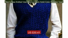 Men's New Knitted Vest Men's V-neck Solid Color Sweater Vest -- Amazing Value 2026 | Must Have!