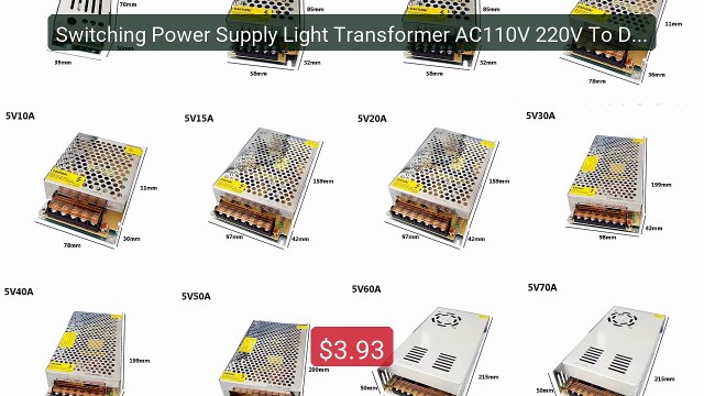 Switching Power Supply Light Transformer AC110V 220V To DC 5V 12V 1... Top Rated 2026 | Buy Now!