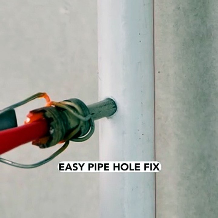 Quick and easy pipe hole fix! 💯