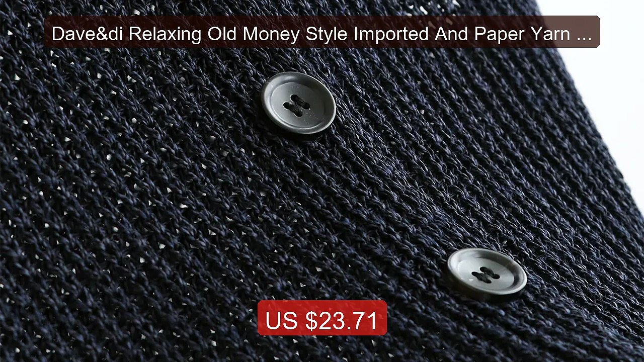 Dave&di Relaxing Old Money Style Imported And Paper Yarn V-... -- Top Pick 2026 | Unbeatable Price!