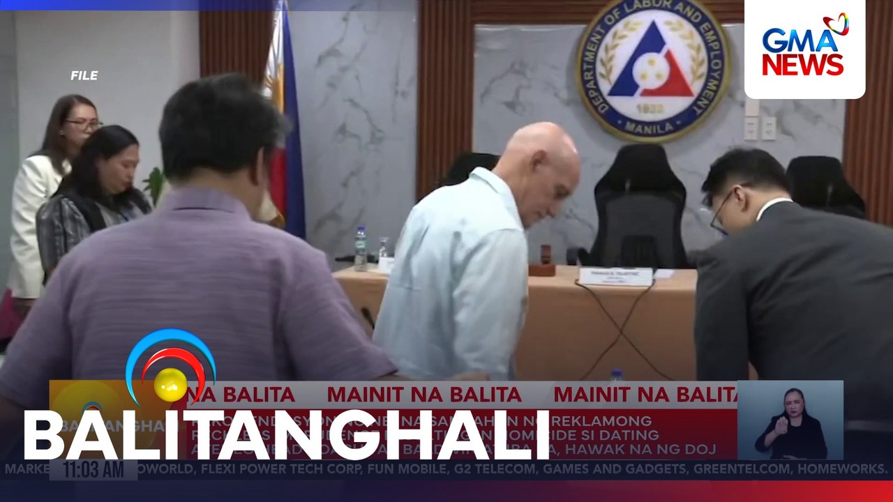 Rekomendasyon ng NBI na sampahan ng reklamong reckless imprudence resulting in homicide si ex.-Ateneo Head Coach Tab Baldwin at iba pa, hawak na ng DOJ | Balitanghali