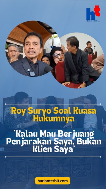 Roy Suryo Soal Kuasa Hukumnya'Kalau Mau Berjuang Penjarakan Saya, Bukan Klien Saya'