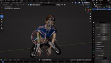 emma age 12 yoga mat safe level 3d generat in blender 3 or 4