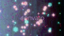 Glowing Winter Snowflakes Falling Animation Background