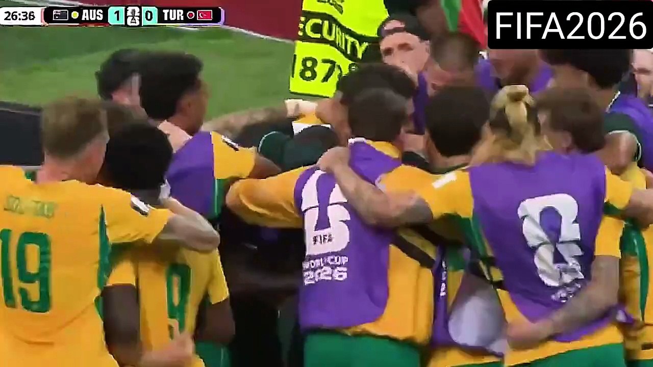 Australia's First Goal⚽ | Australia 🇦🇺 vs Turkey🇹🇷 | FIFA World Cup 2026🏆⚽