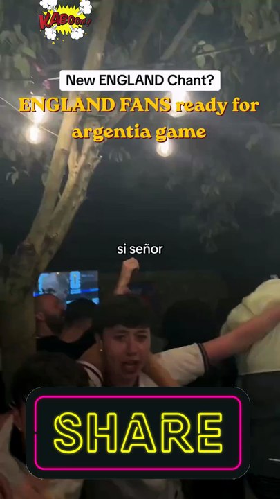 ENGLAND FANS ready for argentia game
