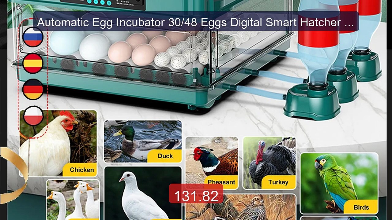 Automatic Egg Incubator 30/48 Eggs Digital Smart Hatcher Machi... -- Hot Deal 2026 | Limited Offer!