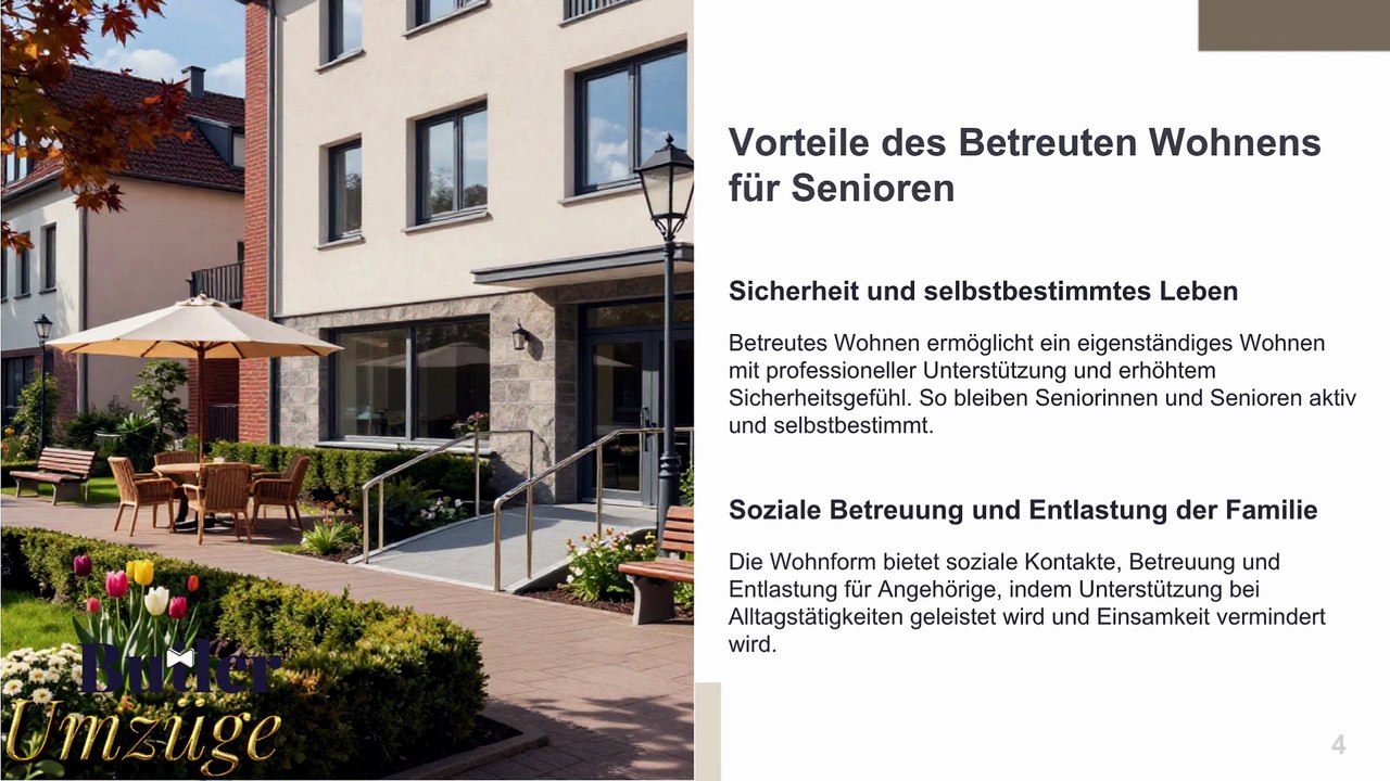 Erfolgreich ins Betreute Wohnen mit Krankenkassen Zuschuss🚑Butler Umzüge GmbH📞Angebote für Umzug➡️Günstig