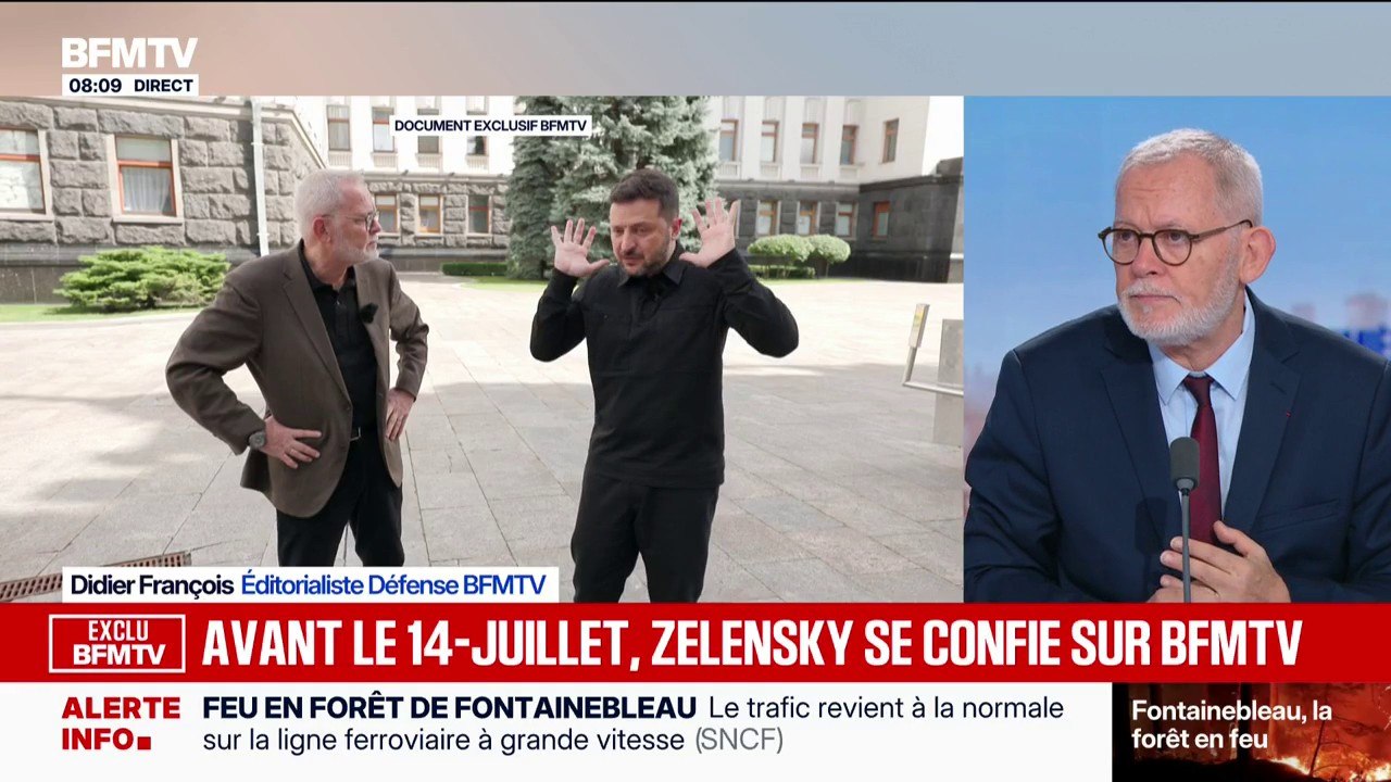 De retour d'Ukraine, Didier François, éditorialiste défense BFMTV, raconte comment l'interview avec Volodymyr Zelensky s'est déroulée