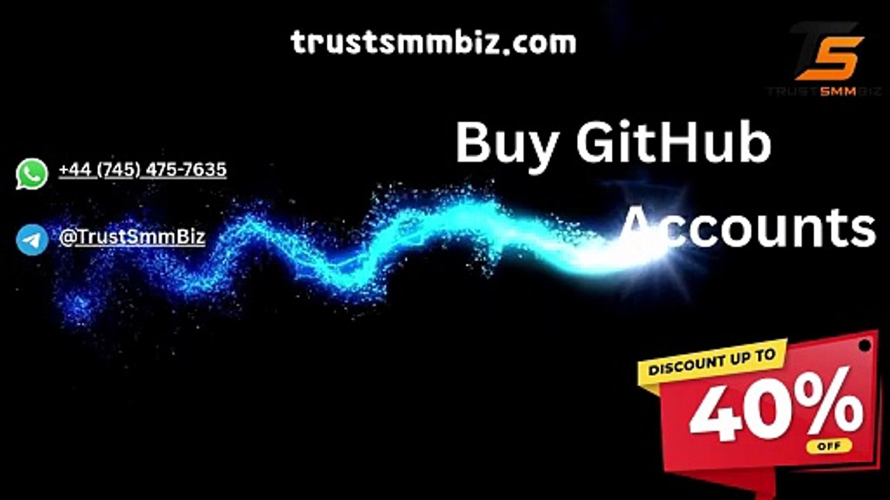 Buy GitHub Accounts  from trustsmmbiz.com