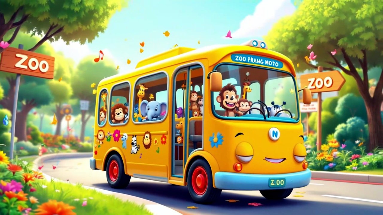 Zoo Bus Adventure! 🚌 Meet the Animals & Sing Along!