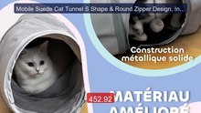 Mobile Suede Cat Tunnel S Shape & Round Zipper Design, Intera... -- Amazing Value 2026 | Must Have!