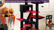 Multi-Level Cat Tree Tower with Scratching Posts, Condo, Ha... -- Top Pick 2026 | Unbeatable Price!