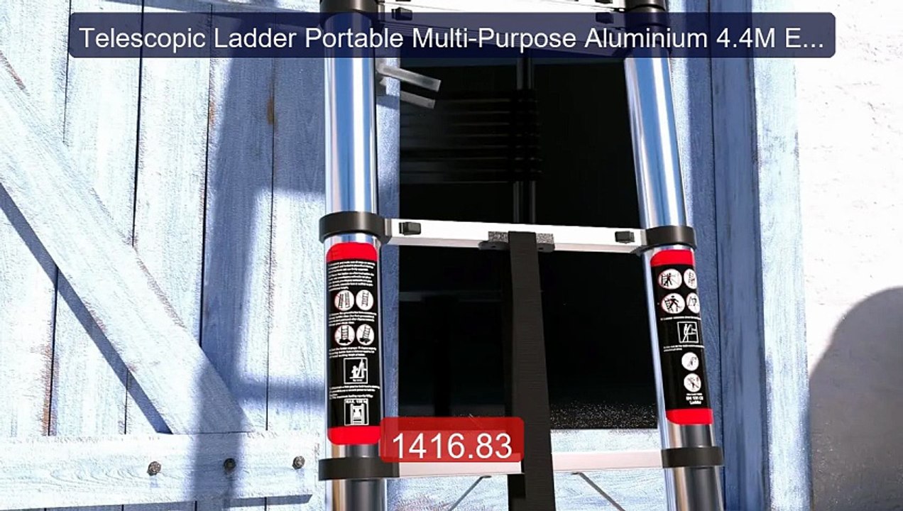 Telescopic Ladder Portable Multi-Purpose Aluminium 4.4M Extendable... -- Best Deal 2026 | Shop Now!