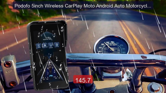 Podofo 5inch Wireless CarPlay Moto Android Auto Motorcycle Nav... Hot Deal 2026 | Limited Offer!