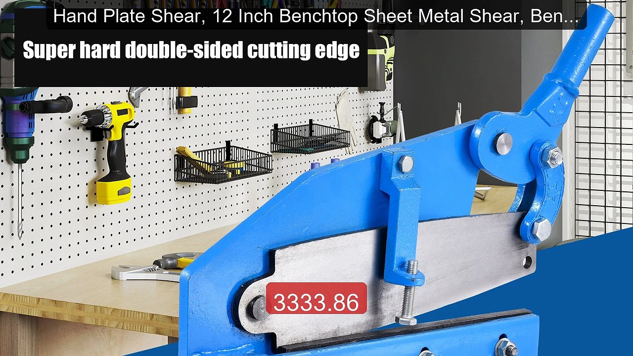 Hand Plate Shear, 12 Inch Benchtop Sheet Metal Shear, Bench Sh... -- Hot Deal 2026 | Limited Offer!