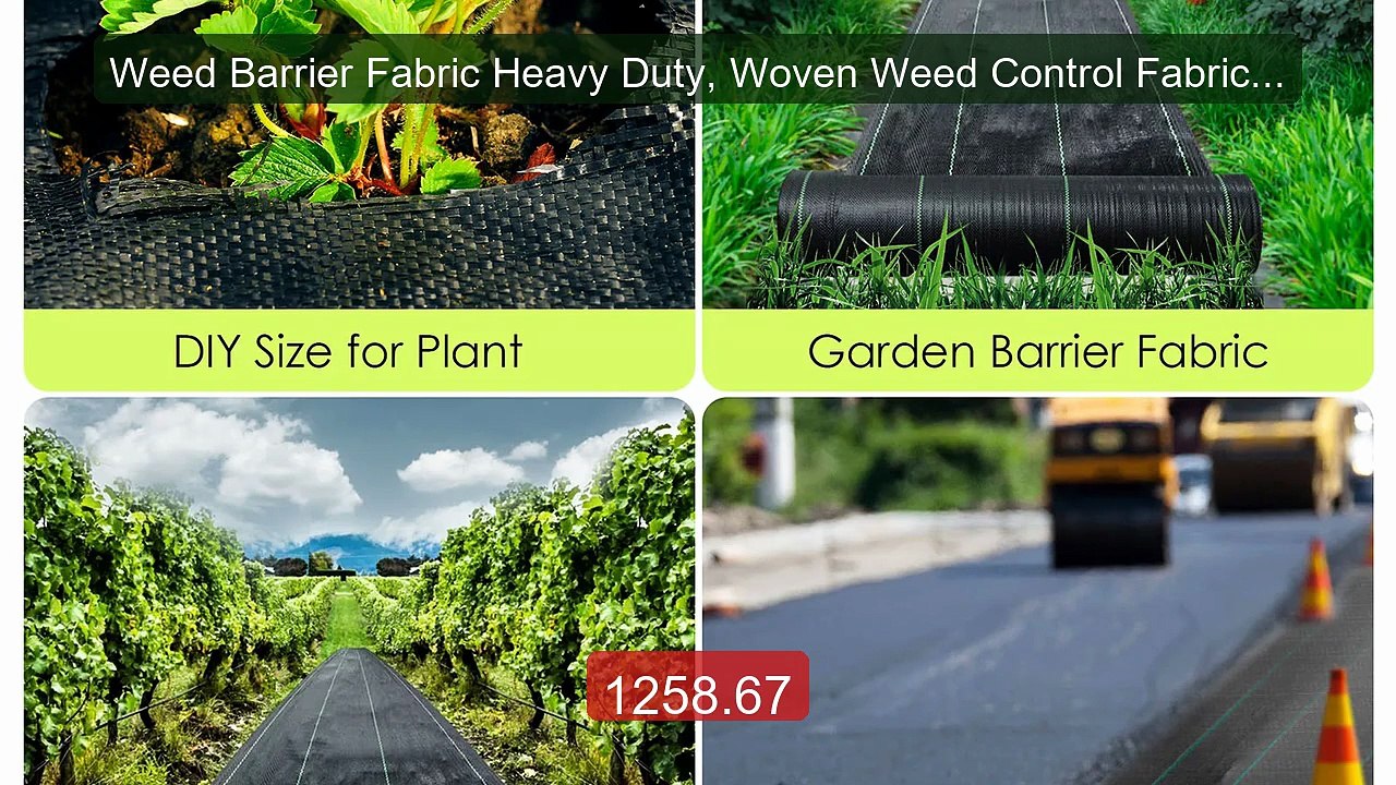 Weed Barrier Fabric Heavy Duty, Woven Weed Control Fabric, No... -- Amazing Value 2026 | Must Have!