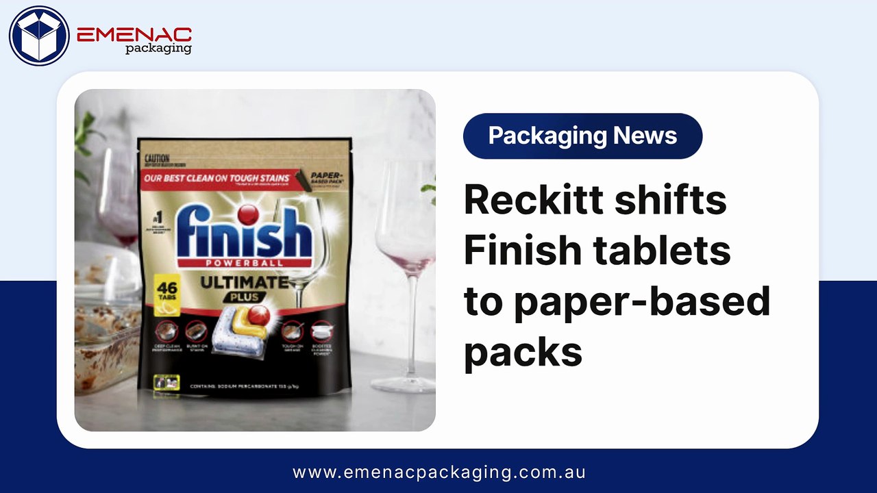 Reckitt shifts Finish tablets to paper-based packs