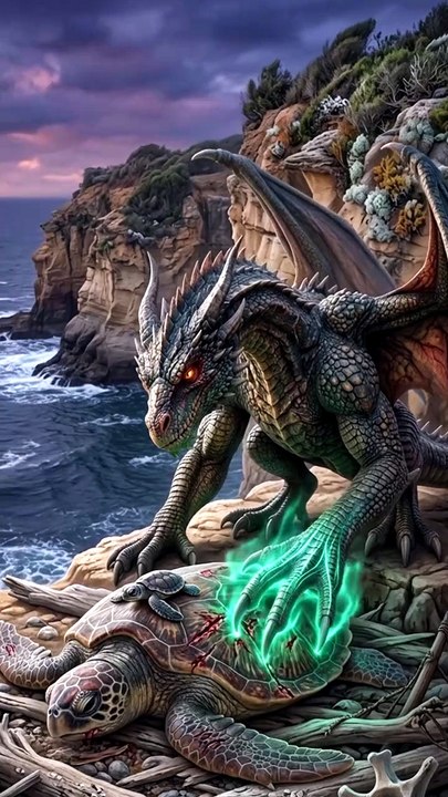 Not every hero wears armor... some have wings. 🐉💚  A little kindness can make a big difference, no matter who you are.  #Fantasy #DragonMagic #Compassion #Healing