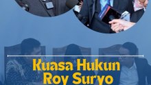 Kuasa Hukun Roy SuryoPertanyakan Kualitas Saksi