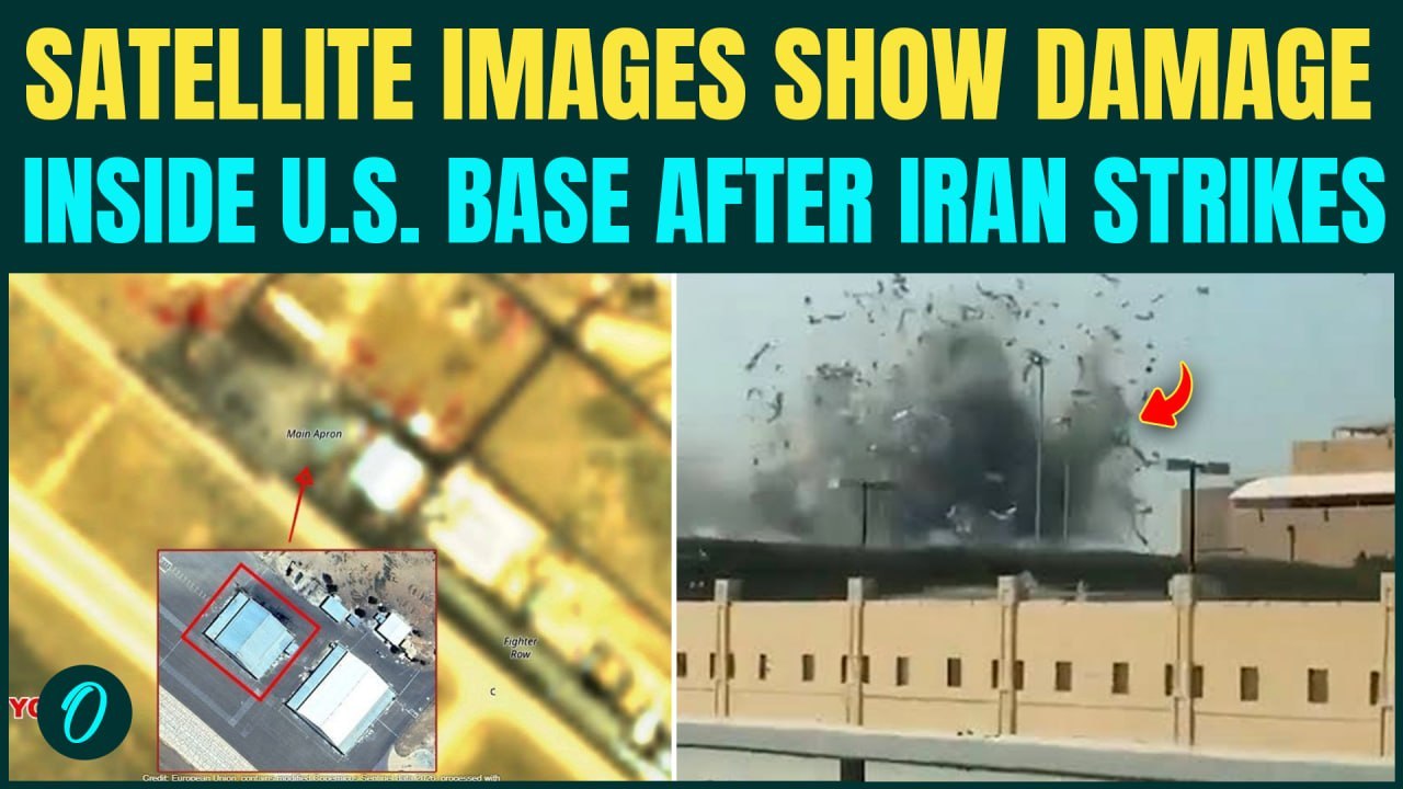 Satellite Images Reveal Damage Inside U.S. Base in Bahrain, Jet And Chopper Hanger DESTROYED