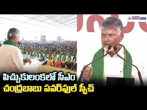పిచ్చుకులంకలో సీఎం చంద్రబాబు పవర్ ఫుల్ స్పీచ్ | CM Chandrababu Naidu Speech at Dowleswaram Barrage
