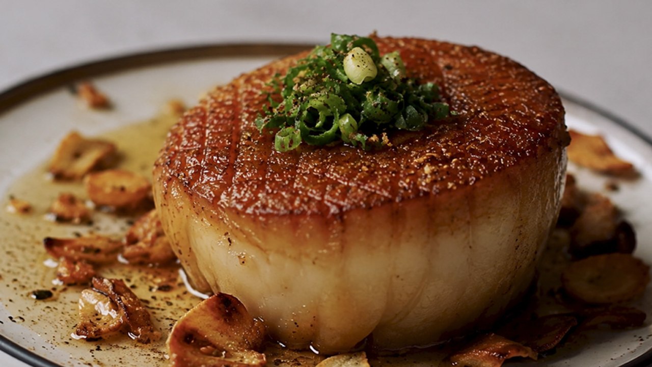 Perfect Daikon Steak With Tender Center 🌿