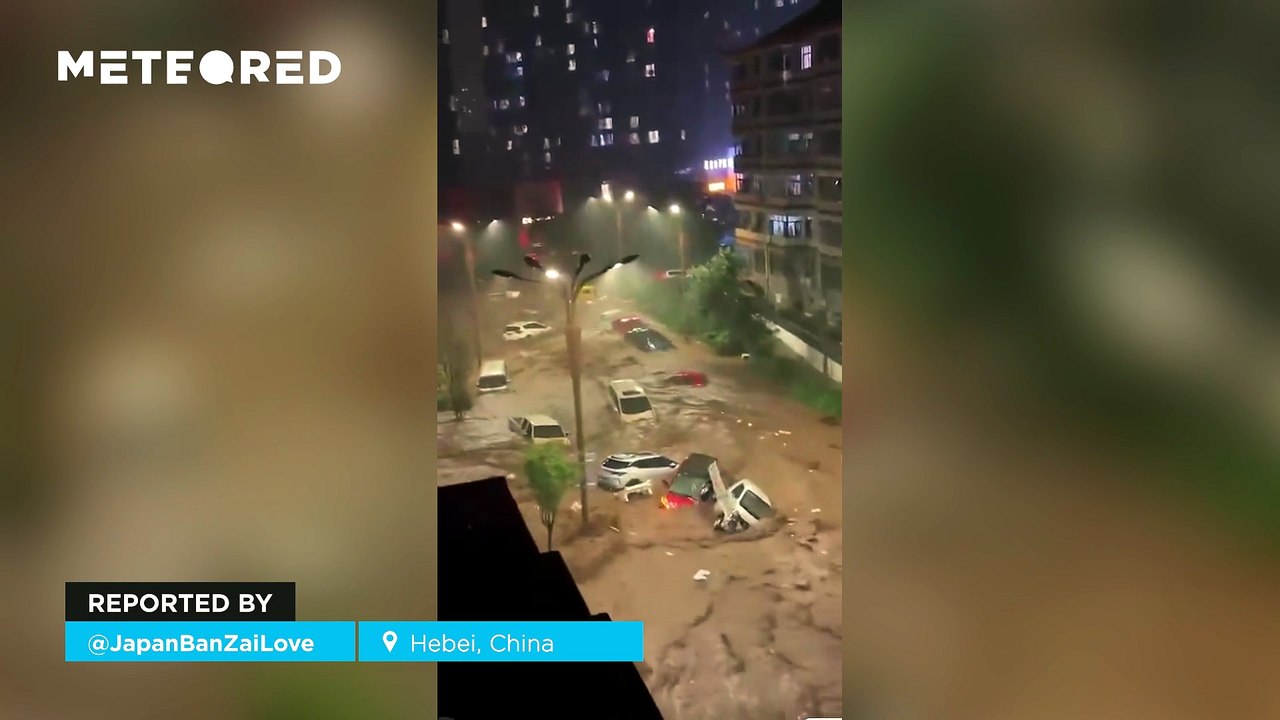 Severe flooding and torrents in Hebei, China
