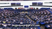 Indignación por los cánticos de 'que los devuelvan' de eurodiputados de derechas tras la votación de la ley de migración de la UE