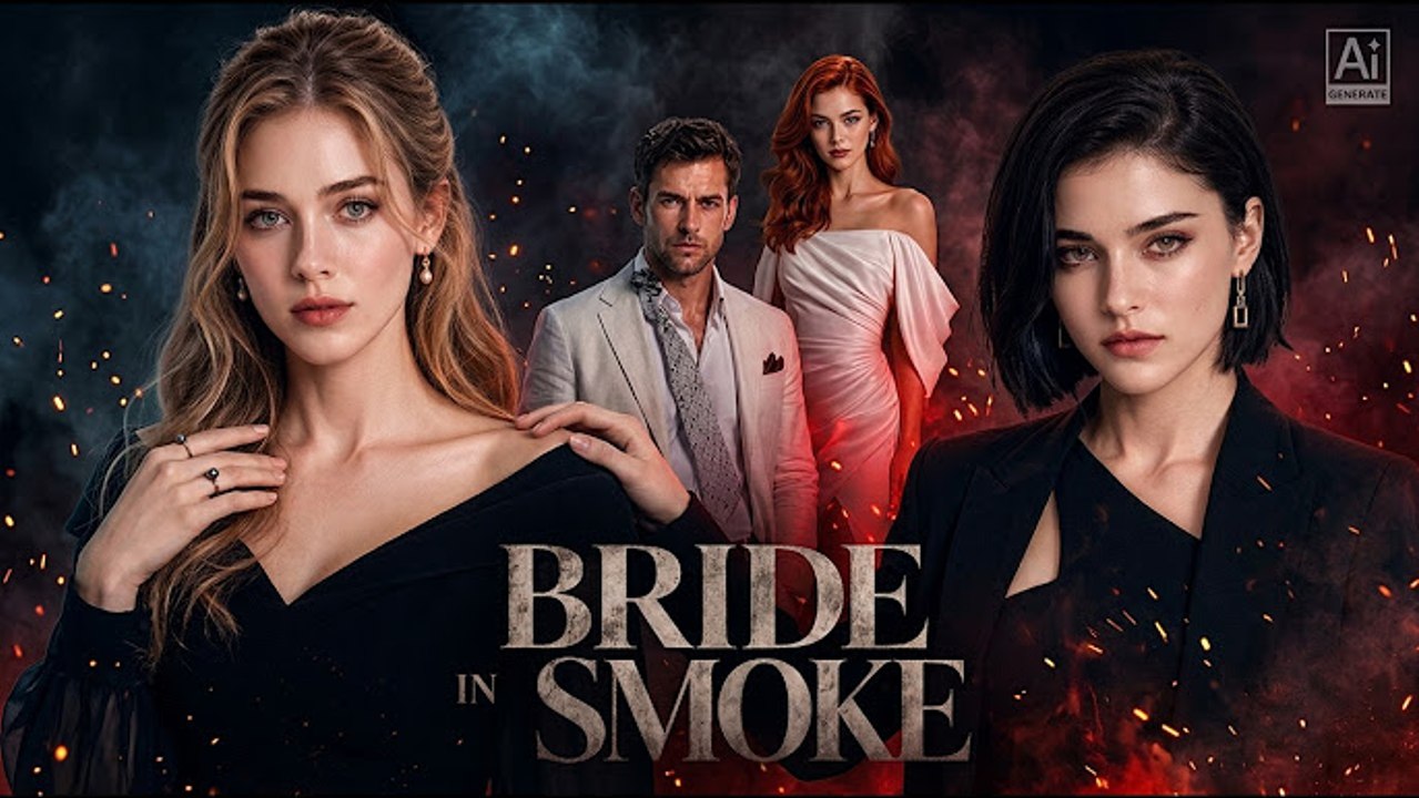bride in smoke