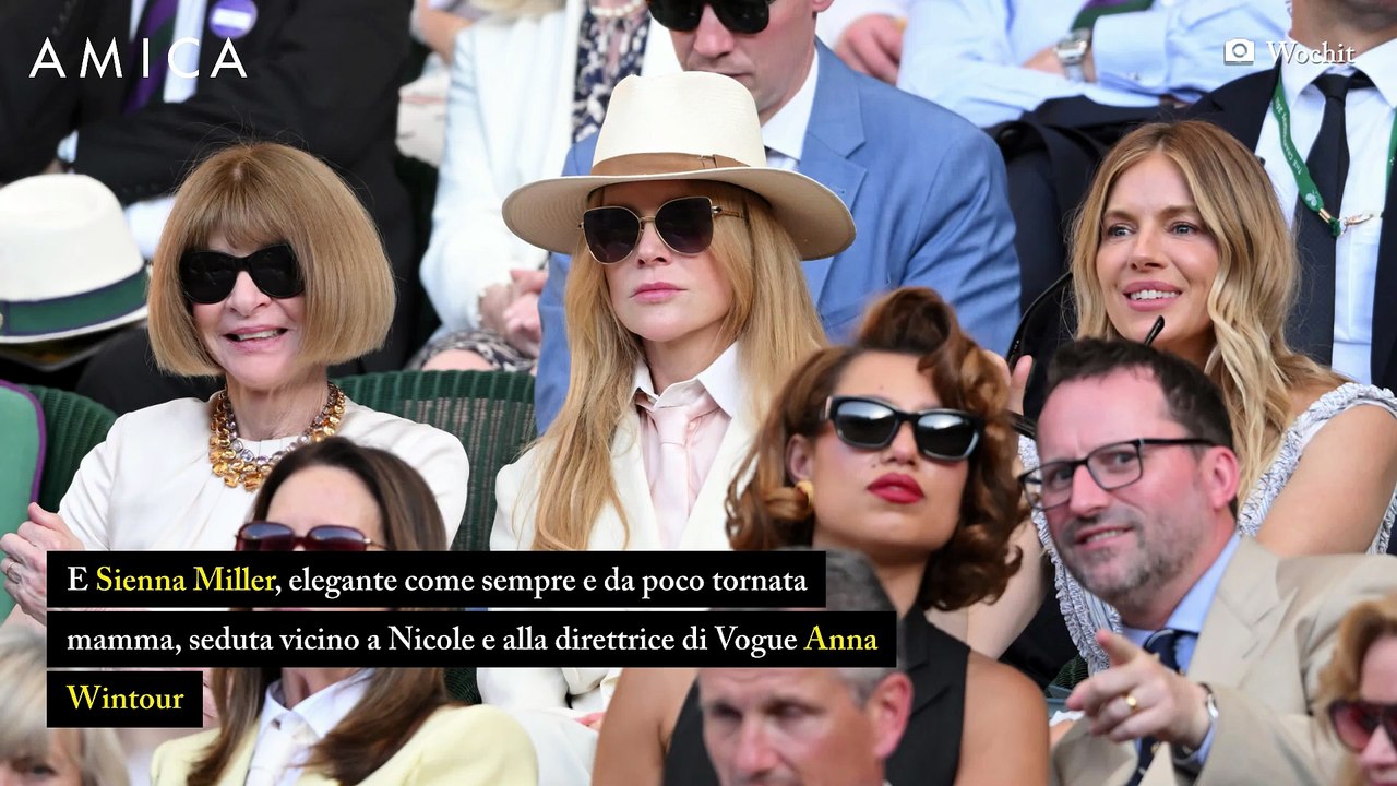 Da J.Lo a Nicole Kidman in versione tifosa: tutte le star alla finale di Wimbledon
