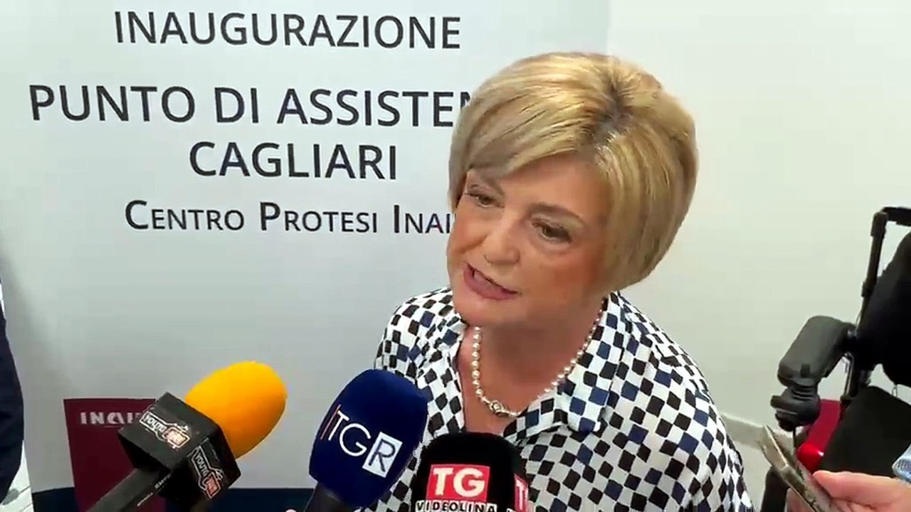 Cagliari, inaugurato il punto assistenza del centro protesi. Presente la ministra del Lavoro Marina Calderone