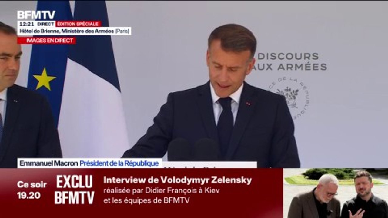 Suivez le dernier discours aux armées d'Emmanuel Macron à la veille de la parade du 14-Juillet