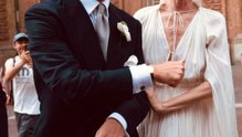 La modelo Eva Herzigova se casa en Turín con el empresario Giorgio Marsiaj
