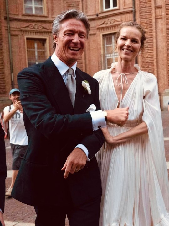 La modelo Eva Herzigova se casa en Turín con el empresario Giorgio Marsiaj