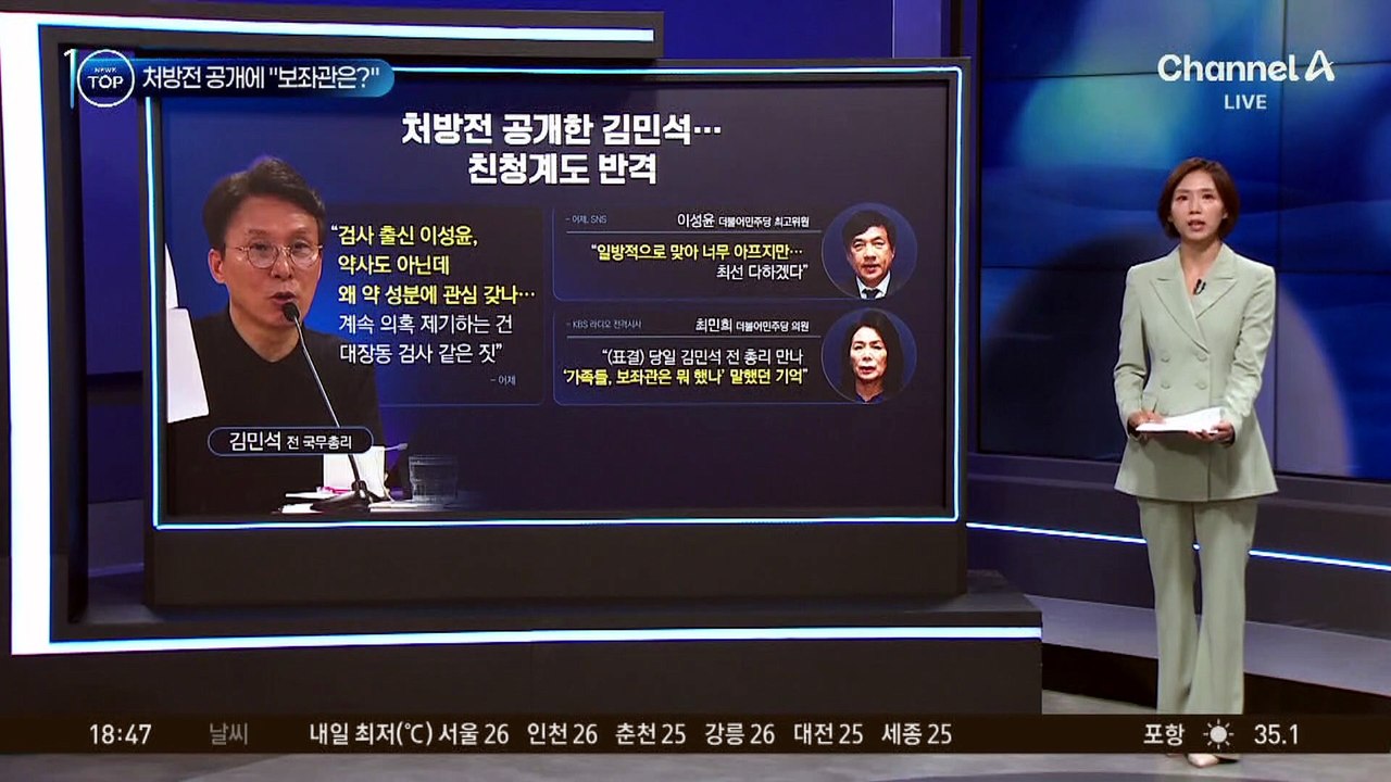 김민석 처방전 공개에…최민희 “보좌관은?”