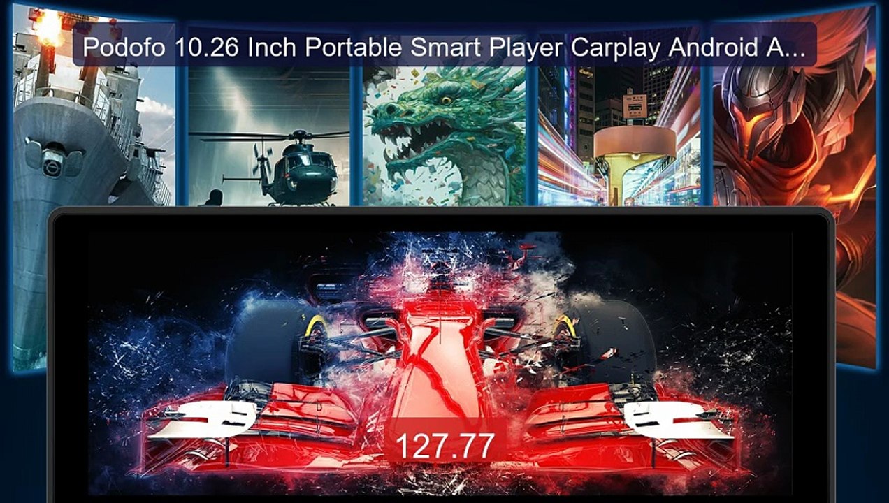 Podofo 10.26 Inch Portable Smart Player Carplay Android Auto ... -- Amazing Value 2026 | Must Have!