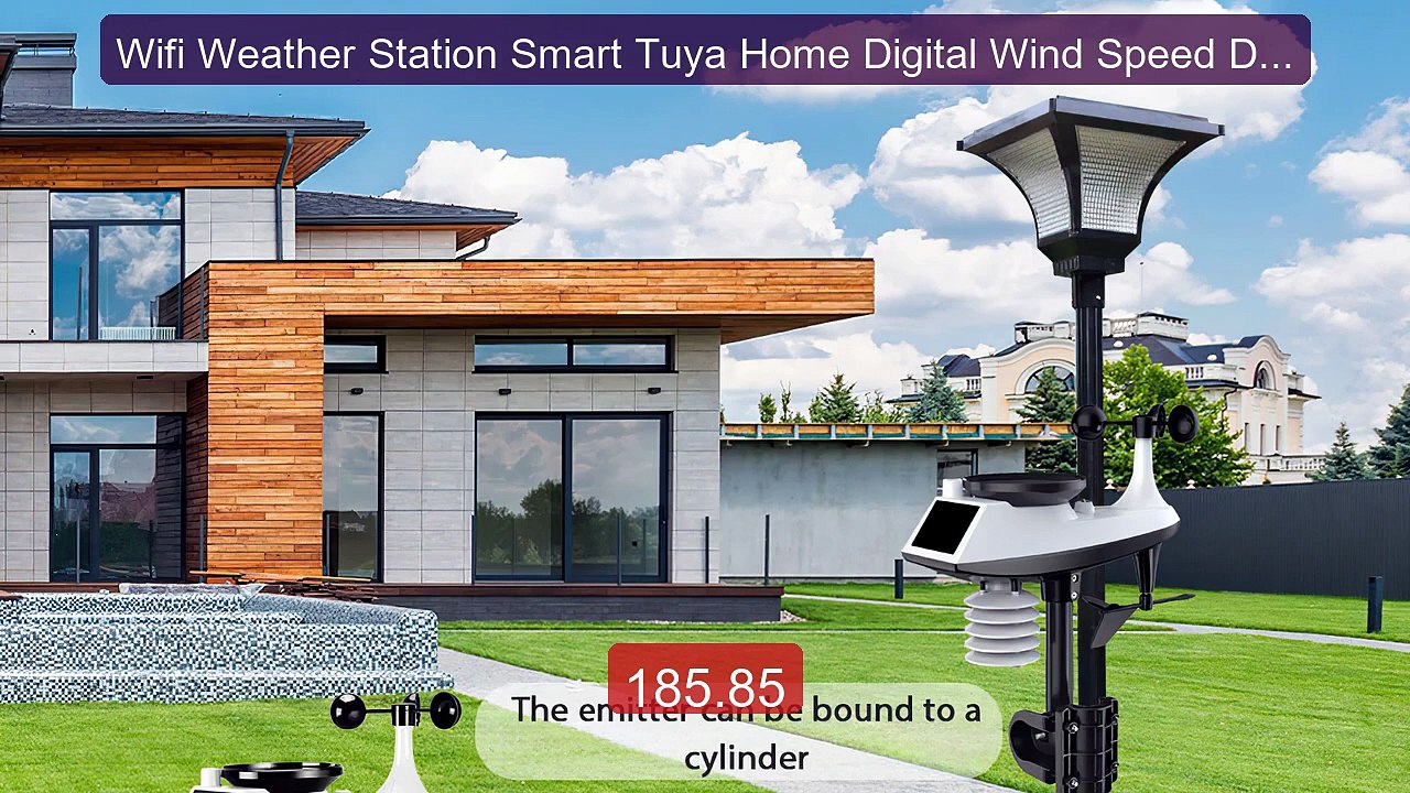 Wifi Weather Station Smart Tuya Home Digital Wind Speed Direc... -- Amazing Value 2026 | Must Have!