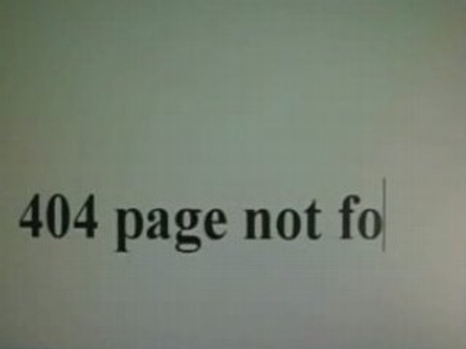 404 page not found