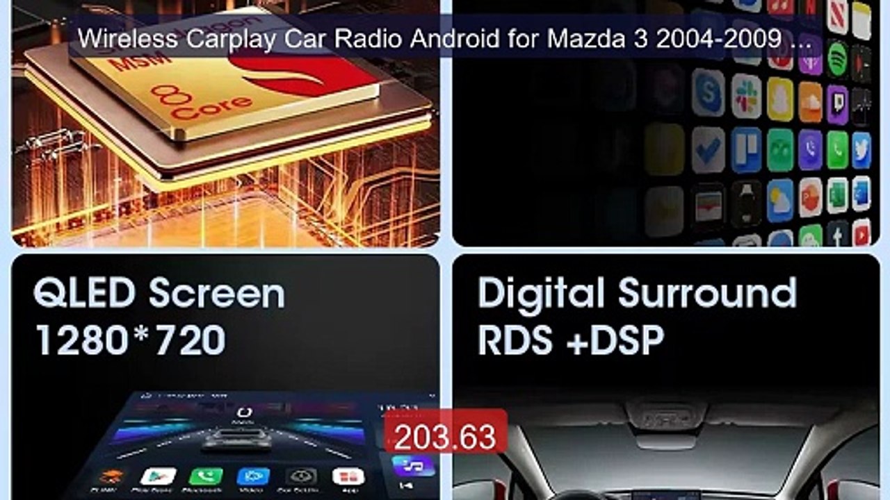 Wireless Carplay Car Radio Android for Mazda 3 2004-2009 Mult... -- Amazing Value 2026 | Must Have!